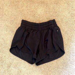 Black lulu lemon running shorts